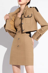 Skirt Suit Set Blazer Mini Dress | Dress In Beauty